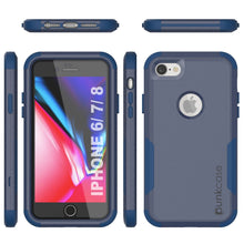 Charger l&#39;image dans la galerie, Punkcase for iPhone 7 Belt Clip Multilayer Holster Case [Patron Series] [Navy] (Color in image: Mint-Pink)
