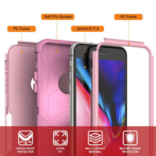 Charger l&#39;image dans la galerie, Punkcase for iPhone 7 Belt Clip Multilayer Holster Case [Patron Series] [Pink] (Color in image: Mint-Pink)
