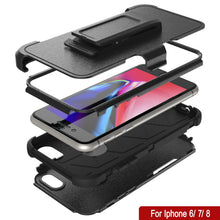 Charger l&#39;image dans la galerie, Punkcase for iPhone 8 Belt Clip Multilayer Holster Case [Patron Series] [Black] 

