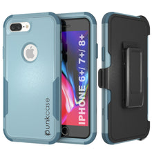 Charger l&#39;image dans la galerie, Punkcase for iPhone 7+ Plus Belt Clip Multilayer Holster Case [Patron Series] [Mint] (Color in image: Mint)
