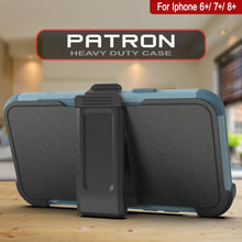 Charger l&#39;image dans la galerie, Punkcase for iPhone 7+ Plus Belt Clip Multilayer Holster Case [Patron Series] [Mint] (Color in image: Navy)
