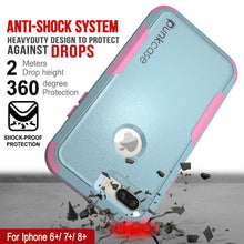 Load image into Gallery viewer, Punkcase for iPhone 6+ Plus Belt Clip Multilayer Holster Case [Patron Series] [Mint-Pink] (Color in image: Mint)
