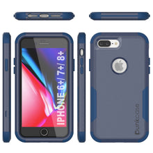 Charger l&#39;image dans la galerie, Punkcase for iPhone 7+ Plus Belt Clip Multilayer Holster Case [Patron Series] [Navy] (Color in image: Mint-Pink)
