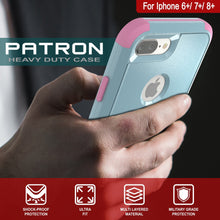 Load image into Gallery viewer, Punkcase for iPhone 6+ Plus Belt Clip Multilayer Holster Case [Patron Series] [Mint-Pink] (Color in image: Red-Black)
