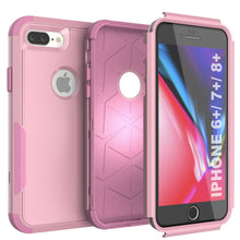 Charger l&#39;image dans la galerie, Punkcase for iPhone 7+ Plus Belt Clip Multilayer Holster Case [Patron Series] [Pink] 
