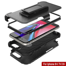 Charger l&#39;image dans la galerie, Punkcase for iPhone 7+ Plus Belt Clip Multilayer Holster Case [Patron Series] [Black] 
