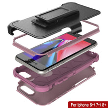 Charger l&#39;image dans la galerie, Punkcase for iPhone 7+ Plus Belt Clip Multilayer Holster Case [Patron Series] [Pink] 
