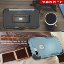 Load image into Gallery viewer, Punkcase for iPhone 6+ Plus Belt Clip Multilayer Holster Case [Patron Series] [Mint] 
