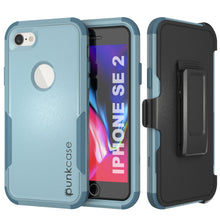 Charger l&#39;image dans la galerie, Punkcase for iPhone SE Belt Clip Multilayer Holster Case [Patron Series] [Mint] (Color in image: Mint)
