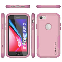 Charger l&#39;image dans la galerie, Punkcase for iPhone SE Belt Clip Multilayer Holster Case [Patron Series] [Pink] (Color in image: Black)
