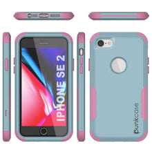 Charger l&#39;image dans la galerie, Punkcase for iPhone SE Belt Clip Multilayer Holster Case [Patron Series] [Mint-Pink] (Color in image: Navy)

