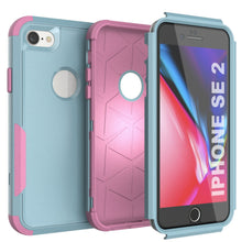 Charger l&#39;image dans la galerie, Punkcase for iPhone SE Belt Clip Multilayer Holster Case [Patron Series] [Mint-Pink] 
