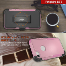 Charger l&#39;image dans la galerie, Punkcase for iPhone SE Belt Clip Multilayer Holster Case [Patron Series] [Pink] 

