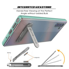 Load image into Gallery viewer, Galaxy Note 10 Lucid 3.0 PunkCase Armor Cover w/Integrated Kickstand and Screen Protector [Teal] (Color in image: Grey)
