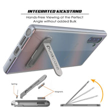 Load image into Gallery viewer, Galaxy Note 10 Lucid 3.0 PunkCase Armor Cover w/Integrated Kickstand and Screen Protector [Silver] (Color in image: Grey)
