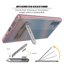 Load image into Gallery viewer, Galaxy Note 10 Lucid 3.0 PunkCase Armor Cover w/Integrated Kickstand and Screen Protector [Rose Gold] (Color in image: Grey)
