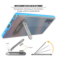 Load image into Gallery viewer, Galaxy Note 10 Lucid 3.0 PunkCase Armor Cover w/Integrated Kickstand and Screen Protector [Blue] (Color in image: Grey)
