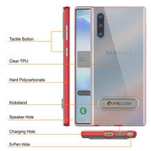 Load image into Gallery viewer, Galaxy Note 10 Lucid 3.0 PunkCase Armor Cover w/Integrated Kickstand and Screen Protector [Red] (Color in image: Black)
