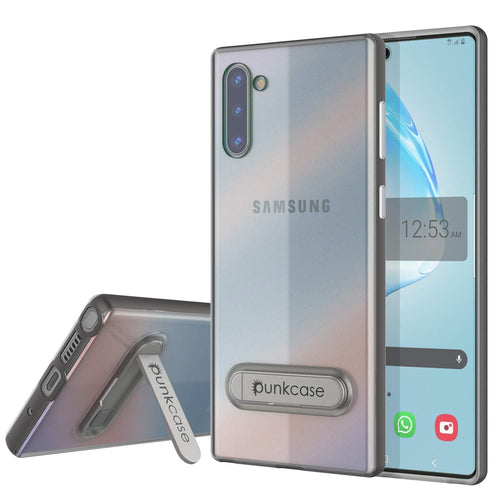 Galaxy Note 10 Lucid 3.0 PunkCase Armor Cover w/Integrated Kickstand and Screen Protector [Grey] (Color in image: Grey)