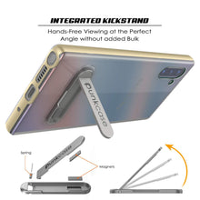 Load image into Gallery viewer, Galaxy Note 10 Lucid 3.0 PunkCase Armor Cover w/Integrated Kickstand and Screen Protector [Gold] (Color in image: Grey)
