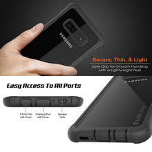 Charger l&#39;image dans la galerie, PunkCase Galaxy S10 Case, [Spartan Series] Clear Rugged Heavy Duty Cover W/Built in Screen Protector [Black] (Color in image: white)
