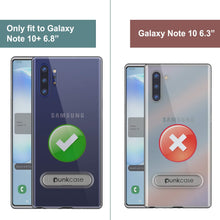 Charger l&#39;image dans la galerie, Galaxy Note 10+ Plus Lucid 3.0 PunkCase Armor Cover w/Integrated Kickstand and Screen Protector [Black] (Color in image: Red)
