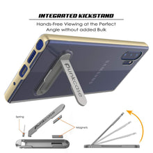 Charger l&#39;image dans la galerie, Galaxy Note 10+ Plus Lucid 3.0 PunkCase Armor Cover w/Integrated Kickstand and Screen Protector [Gold] (Color in image: Grey)

