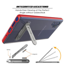 Charger l&#39;image dans la galerie, Galaxy Note 10+ Plus Lucid 3.0 PunkCase Armor Cover w/Integrated Kickstand and Screen Protector [Red] (Color in image: Grey)
