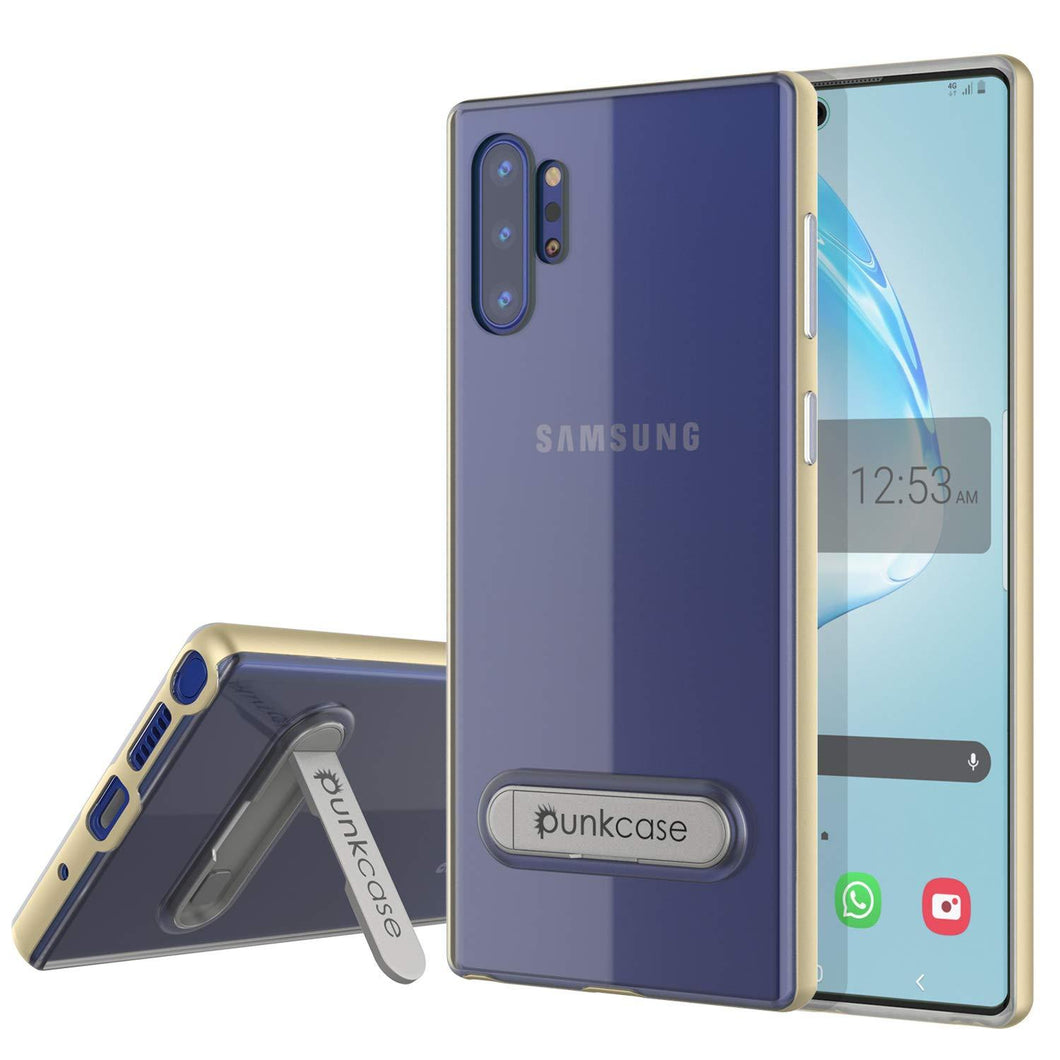Galaxy Note 10+ Plus Lucid 3.0 PunkCase Armor Cover w/Integrated Kickstand and Screen Protector [Gold] (Color in image: Gold)