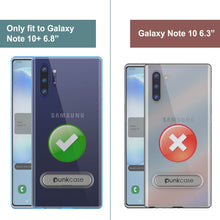 Charger l&#39;image dans la galerie, Galaxy Note 10+ Plus Lucid 3.0 PunkCase Armor Cover w/Integrated Kickstand and Screen Protector [Blue] (Color in image: Silver)
