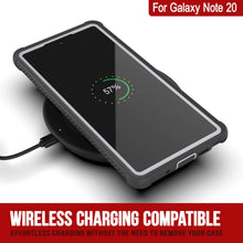 Charger l&#39;image dans la galerie, Punkcase Galaxy Note 20 Case, [Spartan Series] White Rugged Heavy Duty Cover W/Built in Screen Protector (Color in image: Light Green)
