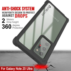Punkcase Galaxy Note 20 Ultra Case, [Spartan Series] White Rugged Heavy Duty Cover W/Built in Screen Protector (Color in image: Teal)