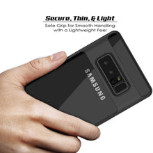 Charger l&#39;image dans la galerie, Galaxy Note 8 Case, PUNKcase [LUCID 3.0 Series] Armor Cover w/Integrated Kickstand [Black] (Color in image: Grey)
