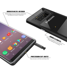 Charger l&#39;image dans la galerie, Galaxy Note 8 Case, PUNKcase [LUCID 3.0 Series] Armor Cover w/Integrated Kickstand [Black] (Color in image: Rose Gold)
