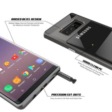 Charger l&#39;image dans la galerie, Galaxy Note 8 Case, PUNKcase [LUCID 3.0 Series] Armor Cover w/Integrated Kickstand [Grey] (Color in image: Rose Gold)
