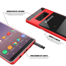 Load image into Gallery viewer, Galaxy Note 8 Case, PUNKcase [LUCID 3.0 Series] Armor Cover w/Integrated Kickstand [Red] (Color in image: Gold)
