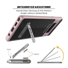 Charger l&#39;image dans la galerie, Galaxy Note 8 Case, PUNKcase [LUCID 3.0 Series] Armor Cover w/Integrated Kickstand [Rose Gold] (Color in image: Grey)
