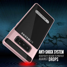 Charger l&#39;image dans la galerie, Galaxy Note 8 Case, PUNKcase [LUCID 3.0 Series] Armor Cover w/Integrated Kickstand [Rose Gold] (Color in image: Teal)
