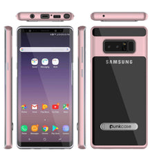 Charger l&#39;image dans la galerie, Galaxy Note 8 Case, PUNKcase [LUCID 3.0 Series] Armor Cover w/Integrated Kickstand [Rose Gold] (Color in image: Silver)
