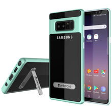 Charger l&#39;image dans la galerie, Galaxy Note 8 Case, PUNKcase [LUCID 3.0 Series] Armor Cover w/Integrated Kickstand [Teal] (Color in image: Teal)

