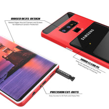 Charger l&#39;image dans la galerie, Galaxy Note 9 Lucid 3.0 PunkCase Armor Cover w/Integrated Kickstand and Screen Protector [Red] (Color in image: Black)
