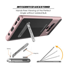 Charger l&#39;image dans la galerie, Galaxy Note 9 Lucid 3.0 PunkCase Armor Cover w/Integrated Kickstand and Screen Protector [Rose Gold] (Color in image: Grey)
