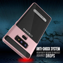 Charger l&#39;image dans la galerie, Galaxy Note 9 Lucid 3.0 PunkCase Armor Cover w/Integrated Kickstand and Screen Protector [Rose Gold] (Color in image: Red)
