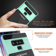 Charger l&#39;image dans la galerie, Galaxy Note 9 Lucid 3.0 PunkCase Armor Cover w/Integrated Kickstand and Screen Protector [Teal] (Color in image: Silver)
