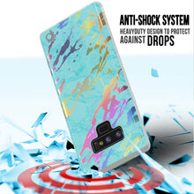 Charger l&#39;image dans la galerie, Galaxy Note 9 Full Body W/ Screen Protector Marble Case [Teal Onyx] (Color in image: Rose Mirage)
