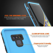 Charger l&#39;image dans la galerie, PunkCase Galaxy Note 9 Waterproof Case, [KickStud Series] Armor Cover [Light-Blue] (Color in image: Black)

