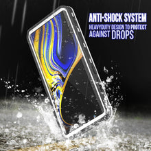 Load image into Gallery viewer, PunkCase Galaxy Note 9 Waterproof Case, [KickStud Series] Armor Cover [White] (Color in image: Black)
