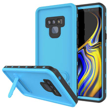 Charger l&#39;image dans la galerie, PunkCase Galaxy Note 9 Waterproof Case, [KickStud Series] Armor Cover [Light-Blue] (Color in image: Light Blue)
