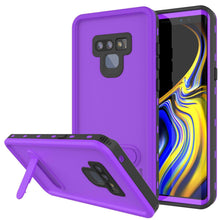 Charger l&#39;image dans la galerie, PunkCase Galaxy Note 9 Waterproof Case, [KickStud Series] Armor Cover [Purple] (Color in image: Purple)
