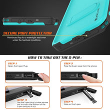 Load image into Gallery viewer, PunkCase Galaxy Note 9 Waterproof Case, [KickStud Series] Armor Cover [Teal] (Color in image: Light Blue)
